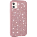 Apple iPhone 11 Kılıf Parlak Taşlı Tasarım Zore Pırlanta Kapak - Pembe