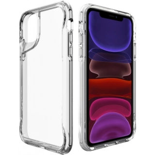 Apple iPhone 11 Kılıf Şeffaf TPU Kenarları Esnek Crystal T-Max Kapak - Şeffaf