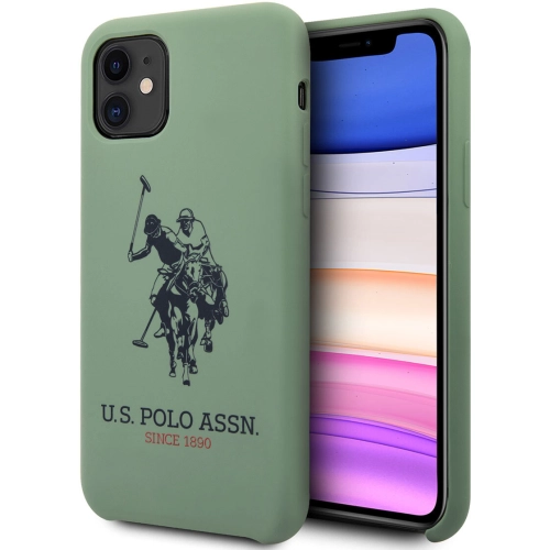 Apple iPhone 11 Kılıf U.S. POLO ASSN. Silikon Büyük Logo Dizayn Kapak - Siyah