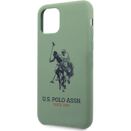 Apple iPhone 11 Kılıf U.S. POLO ASSN. Silikon Büyük Logo Dizayn Kapak - Siyah