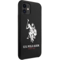 Apple iPhone 11 Kılıf U.S. POLO ASSN. Silikon Büyük Logo Dizayn Kapak - Siyah