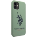 Apple iPhone 11 Kılıf U.S. POLO ASSN. Silikon Büyük Logo Dizayn Kapak - Yeşil