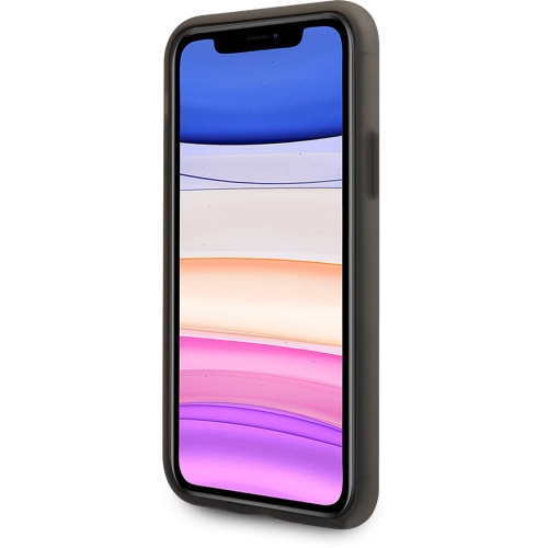 Apple iPhone 11 Kılıf U.S. POLO ASSN. Transparan Silikon Büyük Logo Dizayn Kapak - Siyah