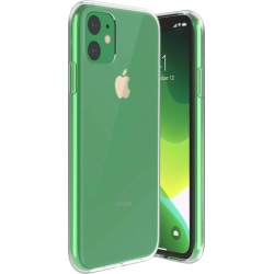 Apple iPhone 11 Kılıf Kamera Korumalı Esnek Silikon Kapak - Şeffaf