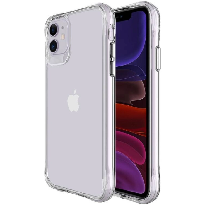 Apple iPhone 11 Kılıf Zore Şeffaf Ultra İnce Airbag Tasarımlı Okka Kapak - Şeffaf