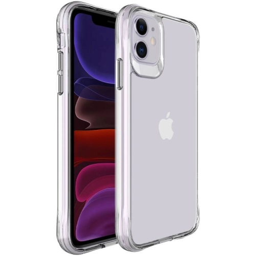 Apple iPhone 11 Kılıf Zore Şeffaf Ultra İnce Airbag Tasarımlı Okka Kapak - Şeffaf