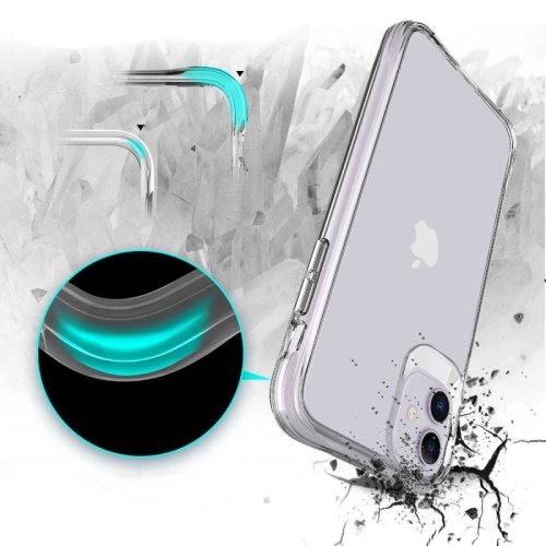 Apple iPhone 11 Kılıf Zore Şeffaf Ultra İnce Airbag Tasarımlı Okka Kapak - Şeffaf
