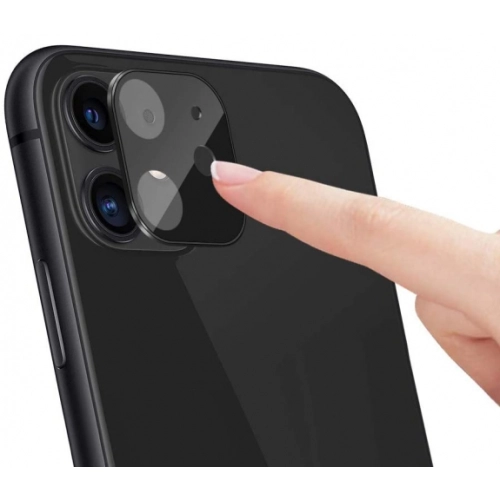 Apple iPhone 11 Metal Kamera Koruyucu CP-02 - Siyah