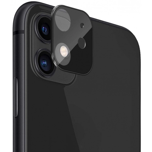 Apple iPhone 11 Metal Kamera Koruyucu CP-02 - Siyah