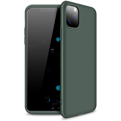 Apple iPhone 11 Pro Kılıf 3 Parçalı 360 Tam Korumalı Rubber AYS Kapak - Yeşil