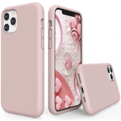 Apple iPhone 11 Pro Kılıf İçi Kadife Mat Yüzey LSR Serisi Kapak - Pudra