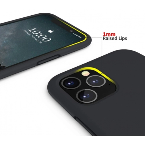 Apple iPhone 11 Pro Kılıf İçi Kadife Mat Yüzey LSR Serisi Kapak - Siyah