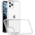 Apple iPhone 11 Pro Kılıf Korumalı Kenarları Silikon Arkası Sert Coss Kapak  - Şeffaf
