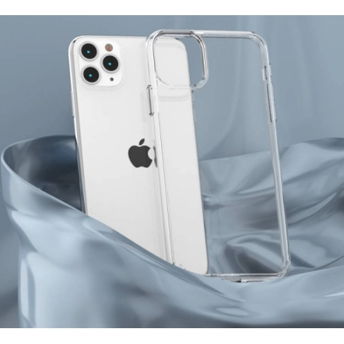 Apple iPhone 11 Pro Kılıf Korumalı Kenarları Silikon Arkası Sert Coss Kapak - Şeffaf