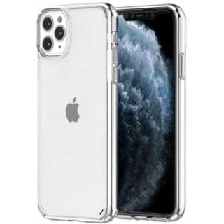 Apple iPhone 11 Pro Kılıf Korumalı Kenarları Silikon Arkası Sert Coss Kapak  - Şeffaf