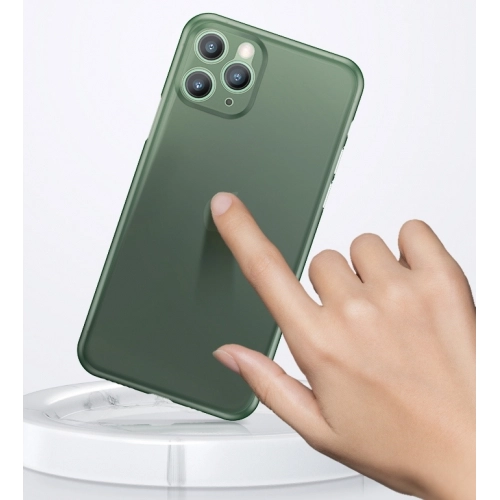 Apple iPhone 11 Pro Kılıf Mat Şeffaf Esnek Kaliteli Ultra İnce PP Silikon - Gold