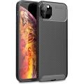 Apple iPhone 11 Pro Kılıf Silikon Parmak İzi Bırakmayan Karbon Soft Negro Kapak - Siyah