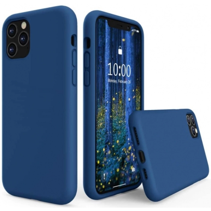 Apple iPhone 11 Pro Max Kılıf İçi Kadife Mat Yüzey LSR Serisi Kapak - Lacivert