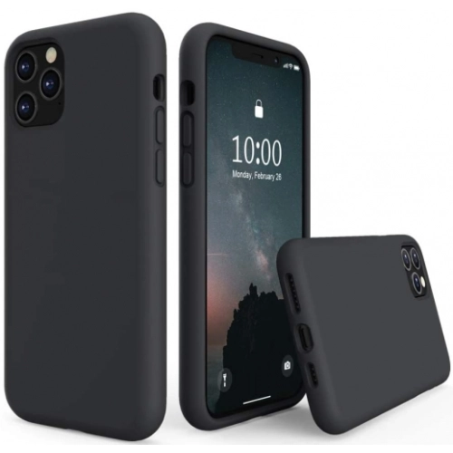 Apple iPhone 11 Pro Max Kılıf İçi Kadife Mat Yüzey LSR Serisi Kapak - Siyah