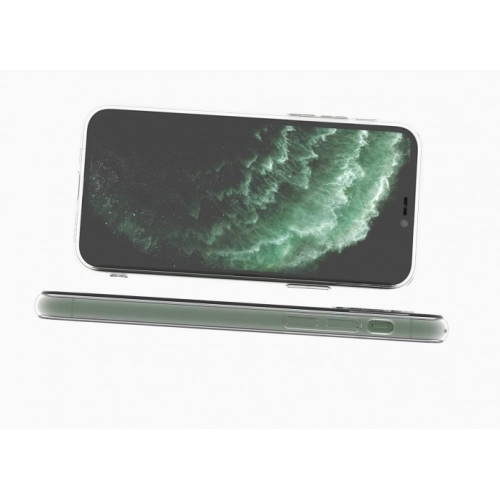 Apple iPhone 11 Pro Max Kılıf Kamera Korumalı Esnek Silikon Kapak - Şeffaf