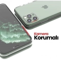 Apple iPhone 11 Pro Max Kılıf Kamera Korumalı Esnek Silikon Kapak - Şeffaf