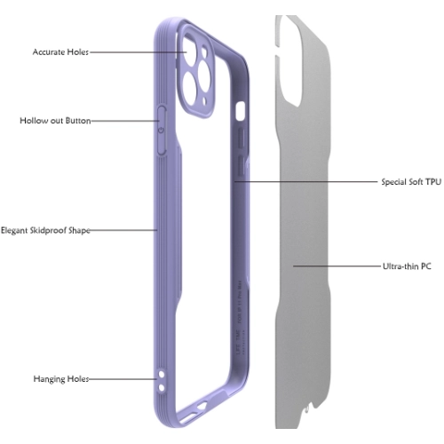 Apple iPhone 11 Pro Max Kılıf Renkli Silikon Kamera Lens Korumalı Şeffaf Parfe Kapak - Sarı