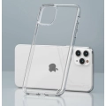 Apple iPhone 11 Pro Max Kılıf Korumalı Kenarları Silikon Arkası Sert Coss Kapak  - Şeffaf