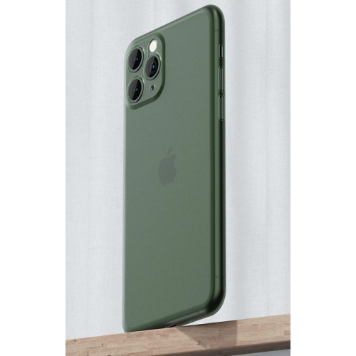 Apple iPhone 11 Pro Max Kılıf Mat Şeffaf Esnek Kaliteli Ultra İnce PP Silikon  - Mavi