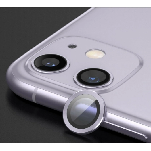 Apple iPhone 12 (6.1) Kamera Lens Koruyucu CL-02 - Lila