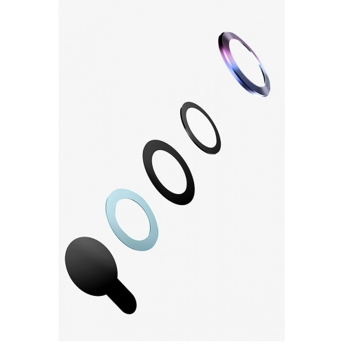 Apple iPhone 12 (6.1) Kamera Lens Koruyucu CL-02 - Renkli