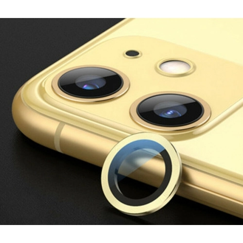 Apple iPhone 12 (6.1) Kamera Lens Koruyucu CL-02 - Sarı