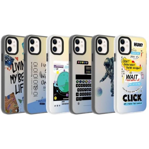 Apple iPhone 12 (6.1) Kılıf Desenli Zore Dragon Sert Kapak - Seyahat