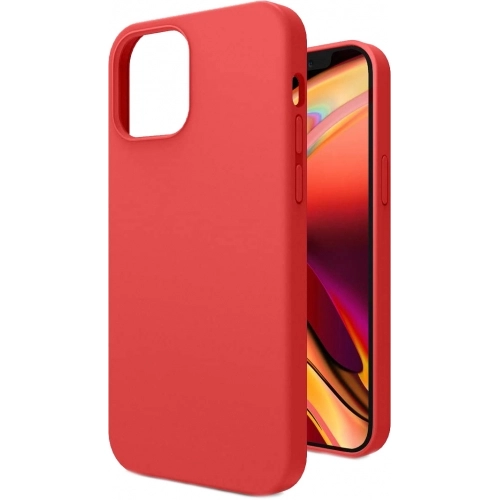 Apple iPhone 12 (6.1) Kılıf İçi Kadife Mat Yüzey LSR Serisi Kapak - Kırmızı