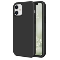 Apple iPhone 12 (6.1) Kılıf İnce Soft Mat Renkli Esnek Silikon Kapak - Siyah