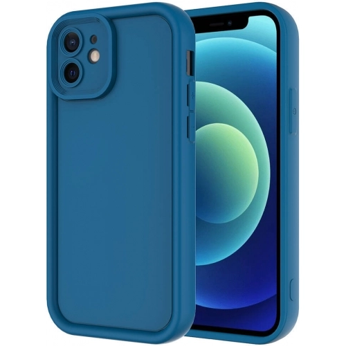 Apple iPhone 12 (6.1) ile Uyumlu Kılıf Kamera Korumalı Silikon Ananas Kapak - Koyu Yeşil