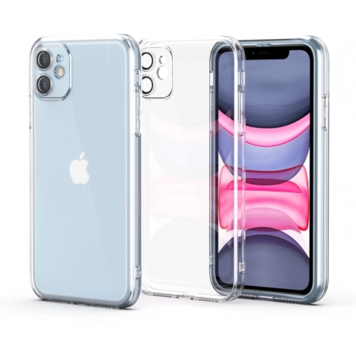 Apple iPhone 12 (6.1) Kılıf Kamera Lens Korumalı Esnek Şeffaf Fizy Kapak