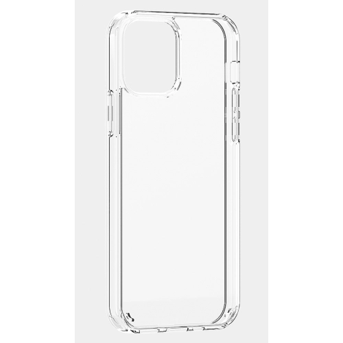 Apple iPhone 12 (6.1) Kılıf Korumalı Kenarları Silikon Arkası Sert Coss Kapak - Şeffaf