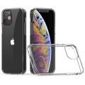 Apple iPhone 12 (6.1) Kılıf Korumalı Kenarları Silikon Arkası Sert Coss Kapak  - Şeffaf