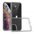 Apple iPhone 12 (6.1) Kılıf Korumalı Kenarları Silikon Arkası Sert Coss Kapak  - Şeffaf