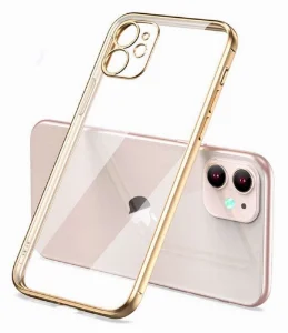 Apple iPhone 12 (6.1) Kılıf Renkli Esnek Kamera Korumalı Silikon G-Box Kapak - Rose Gold