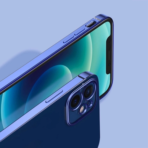 Apple iPhone 12 (6.1) Kılıf Renkli Esnek Kamera Korumalı Silikon G-Box Kapak - Siyah