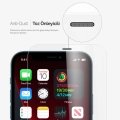 Apple iPhone 12 (6.1) Kırılmaz Cam Tempered Ekran Koruyucu Toz Önleyicili Anti-Dust Vox Glass - Şeffaf