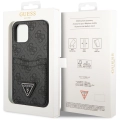 Apple iPhone 12 Kılıf GUESS Çift Kart Bölmeli Kapak - Siyah