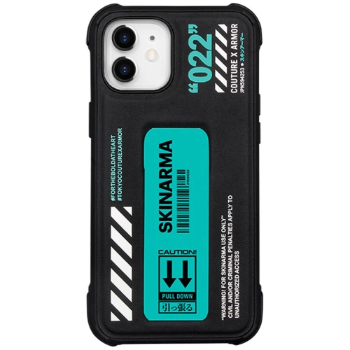 Apple iPhone 12 Kılıf SkinArma Standlı Deri Görünümlü Shingoki Kapak - Turkuaz