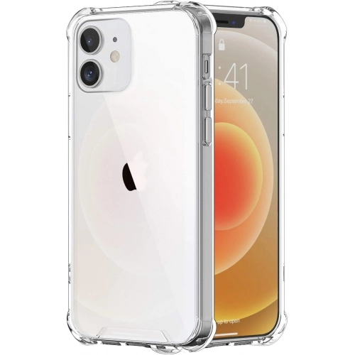 Apple iPhone 12 Mini (5.4) Kılıf Silikon Köşe Korumalı Airbag Darbe Emici Kapak - Şeffaf