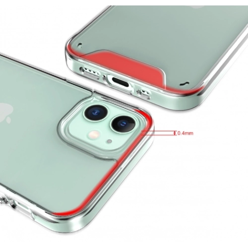 Apple iPhone 12 Mini (5.4) Kılıf Clear Guard Serisi Gard Kapak - Şeffaf