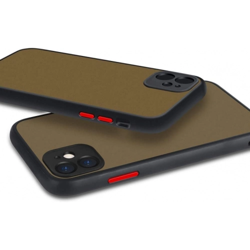 Apple iPhone 12 Mini (5.4) Kılıf Kamera Korumalı Arkası Şeffaf Mat Silikon Kapak - Turkuaz