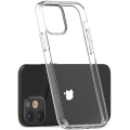Apple iPhone 12 Mini (5.4) Kılıf Korumalı Kenarları Silikon Arkası Sert Coss Kapak  - Şeffaf