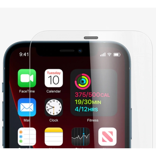 Apple iPhone 12 Mini (5.4) Kırılmaz Cam Tempered Ekran Koruyucu Toz Önleyicili Anti-Dust Vox Glass - Şeffaf