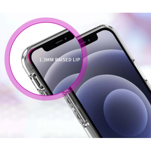 Apple iPhone 12 Mini (5.4) Kılıf MagSafe Wireless Şarj Kapak Köşeleri Airbag - Şeffaf